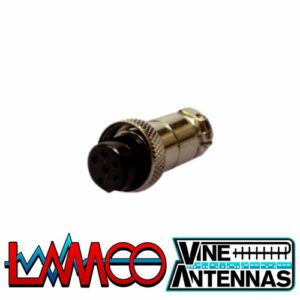 6-Pin-Microphone-Plug-Female supplied by LAMCO Barnsley my favourite HAM store in the world 5 Doncaster Road Barnsley S70 1TH