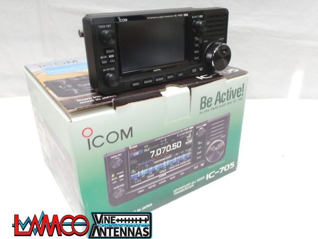 Icom IC-705 HF/VHF/UHF/ Transceiver | Two Years LAMCO Select Warranty