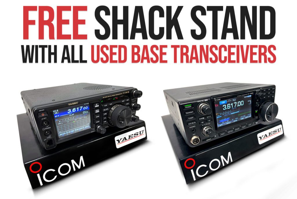 FREE SHACK STAND USED BASE TRANSCEIVERS MOBILE HAM Radio Shop Amateur Radio Dealer Supplier Vine Antennas Amateur Radio Shops HAM Radio Dealer Supplier Retailer Second Hand Twelve Months Warranty