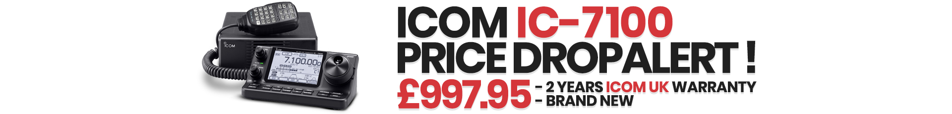 ICOM IC-7100 Price Drop HAM Radio Shop Amateur Radio Dealer Supplier Vine Antennas Amateur Radio Shops HAM Radio Dealer Supplier Retailer Second Hand Twelve Months Warranty