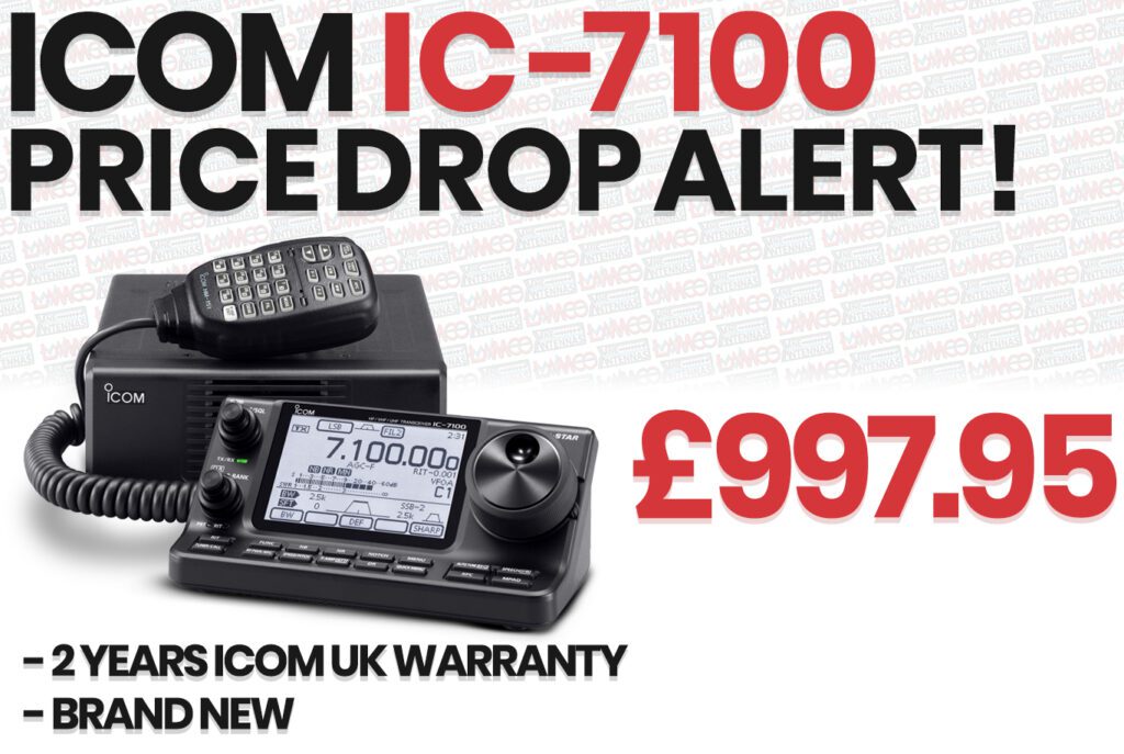 IC-7100 Price Drop Mobile HAM Radio Shop Amateur Radio Dealer Supplier Vine Antennas Amateur Radio Shops HAM Radio Dealer Supplier Retailer Second Hand Twelve Months Warranty