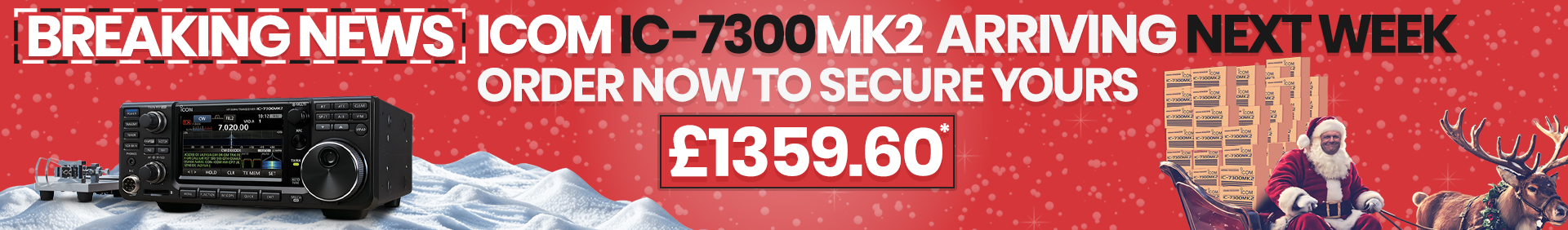 IC-7300MK2 ARRIVING NEXT WEEK HAM Radio Shop Amateur Radio Dealer Supplier Vine Antennas Amateur Radio Shops HAM Radio Dealer Supplier Retailer Second Hand Twelve Months Warranty