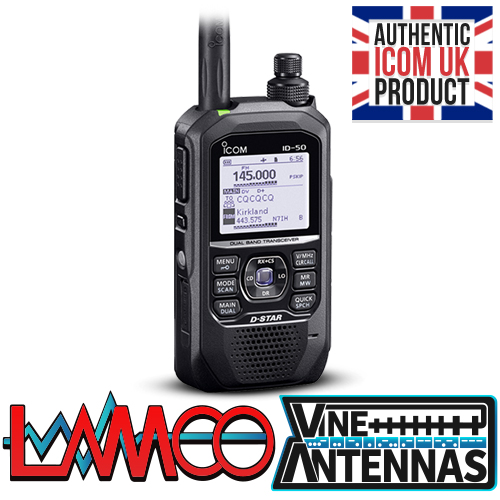 ICOM ID-50 HAM Radio Shop Amateur Radio Dealer Supplier Vine Antennas Amateur Radio Shops HAM Radio Dealer Supplier Retailer Second Hand Twelve Months Warranty