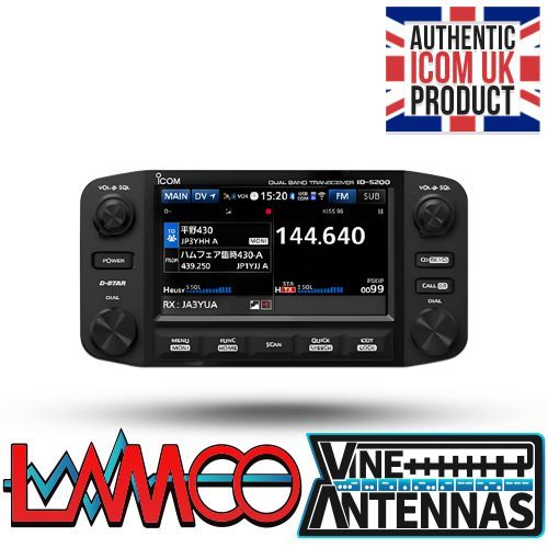 ICOM ID-5200 HAM Radio Shop Amateur Radio Dealer Supplier Vine Antennas Amateur Radio Shops HAM Radio Dealer Supplier Retailer Second Hand Twelve Months Warranty